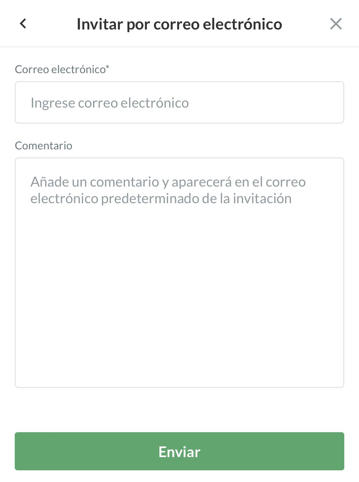 Así se ve el mensaje que puedes enviar por correo electrónico con el enlace de invitación al equipo